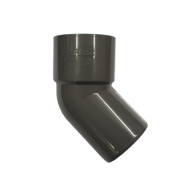 Floplast WS76GR 32mm (36mm) ABS Solvent Weld Waste System 135 Degree (45) Conversion Bend - Grey